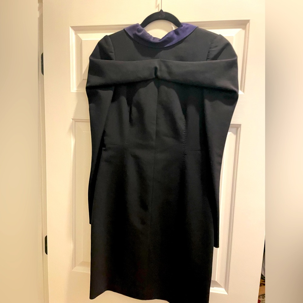 Salvatore Ferragamo black long sleeve mini dress
